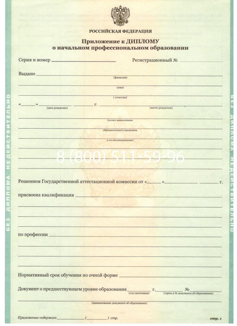 Заказать Диплом училища 2010 год в Нефтеюганске